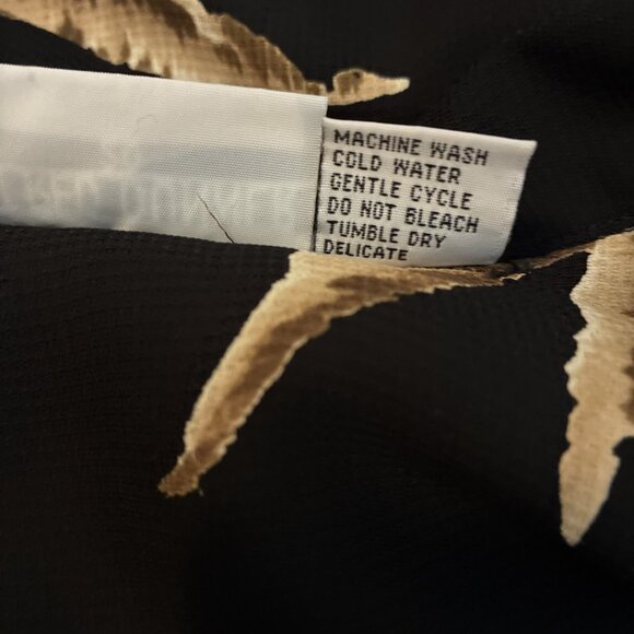 Alfred Dunner Womens Short Sleeve Tropical Print Blouse Size 20 Button Front - Picture 7 of 8